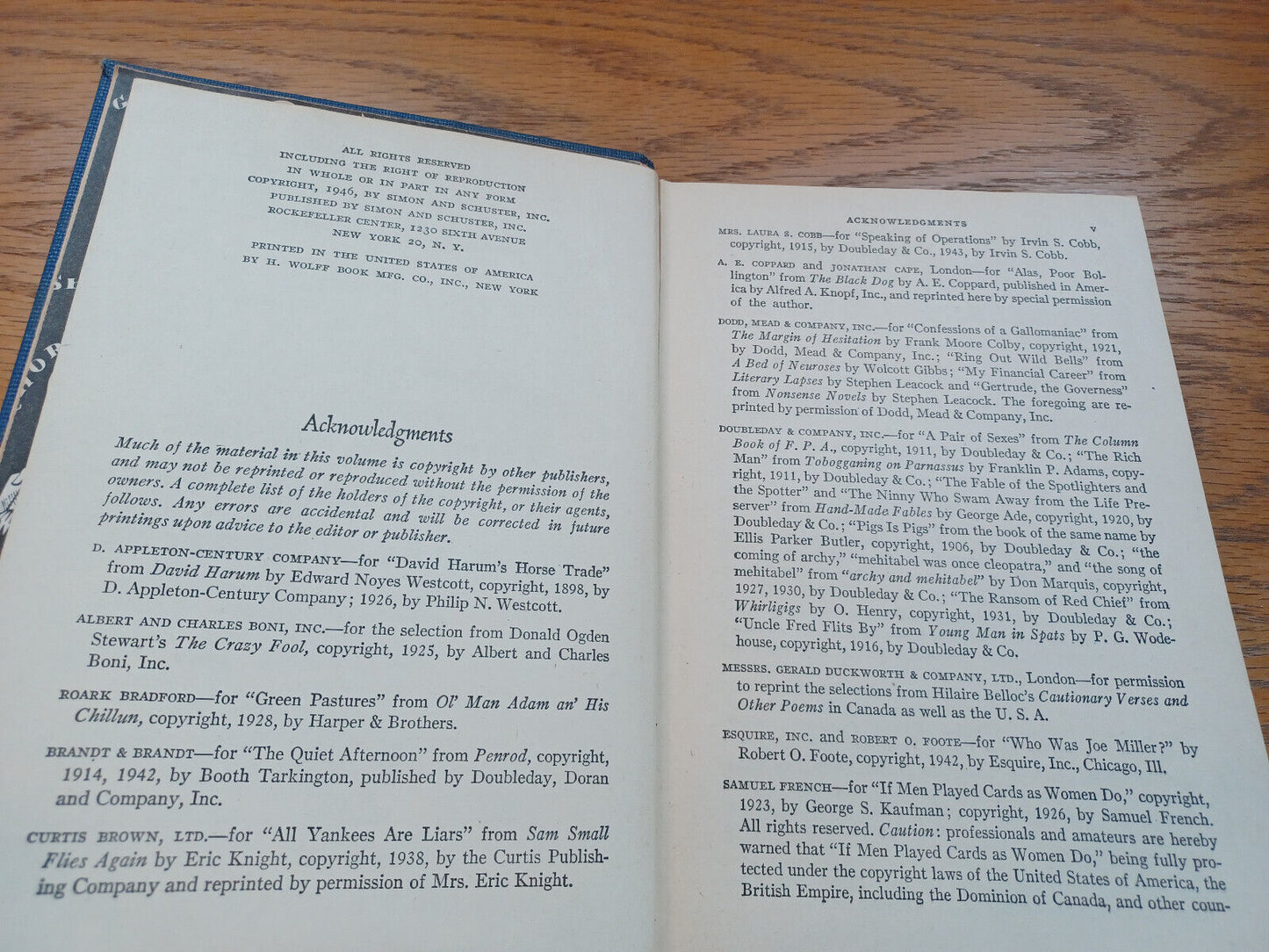 A Treasury Of Laughter By Louis Untermeyer 1946