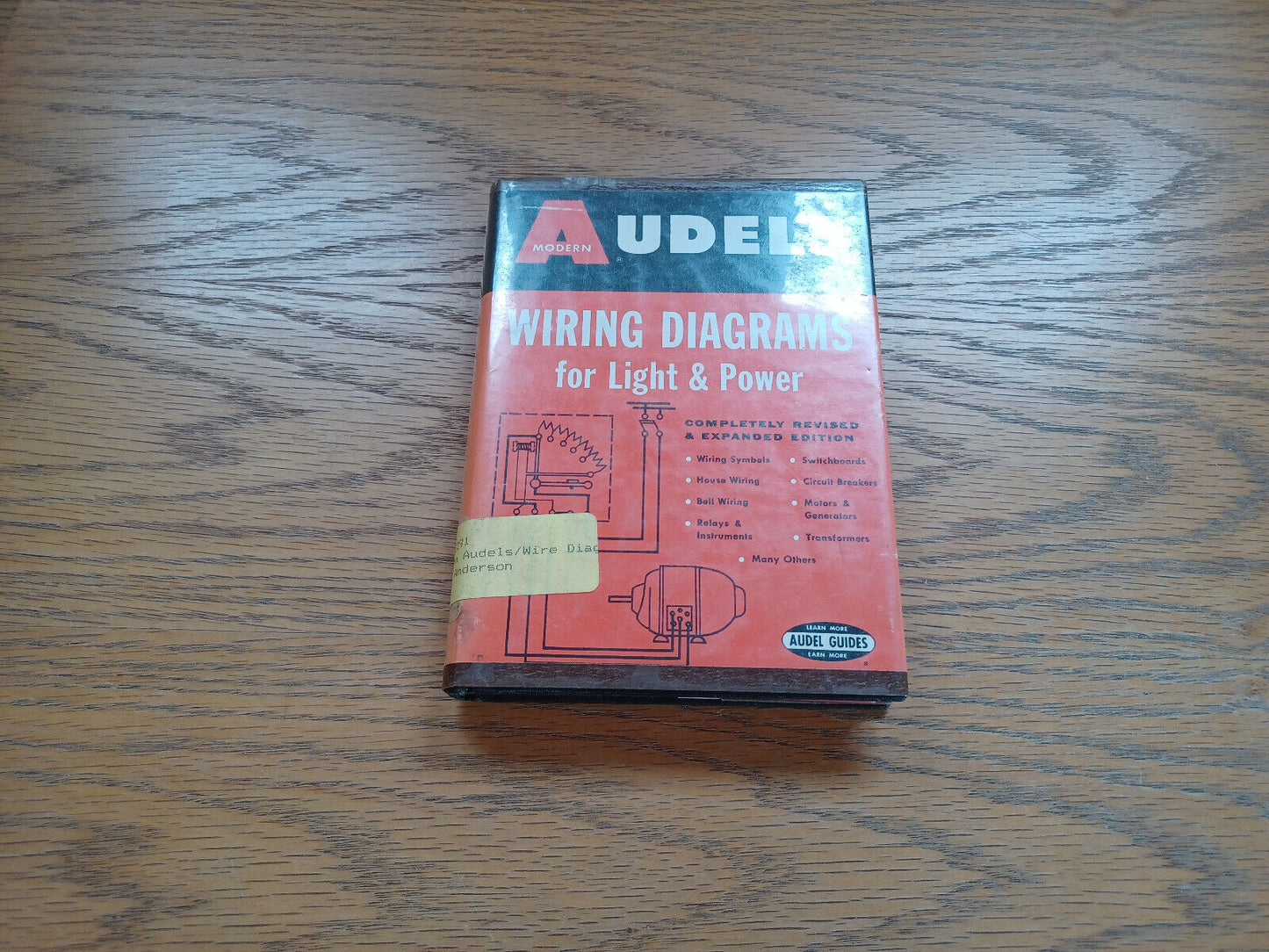 Wiring Diagrams For Light & Power Audel Dust Jacket Edwin P Anderson 1967