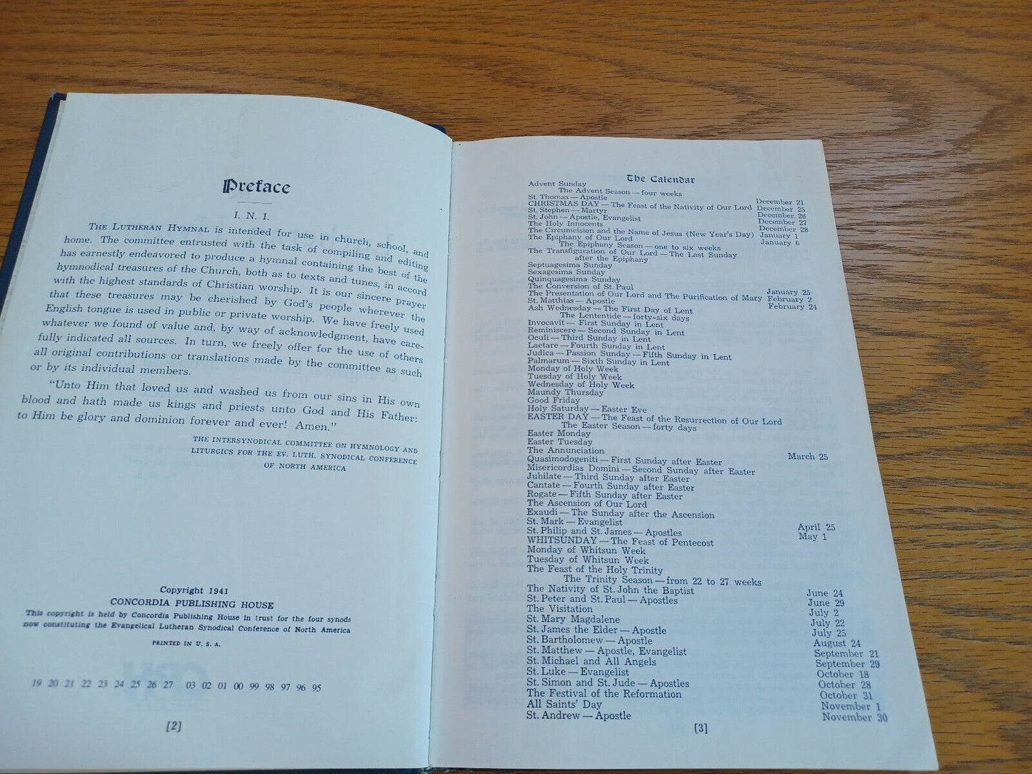 The Lutheran Hymnal Evangelical Lutheran Synodical Conference 1995 J