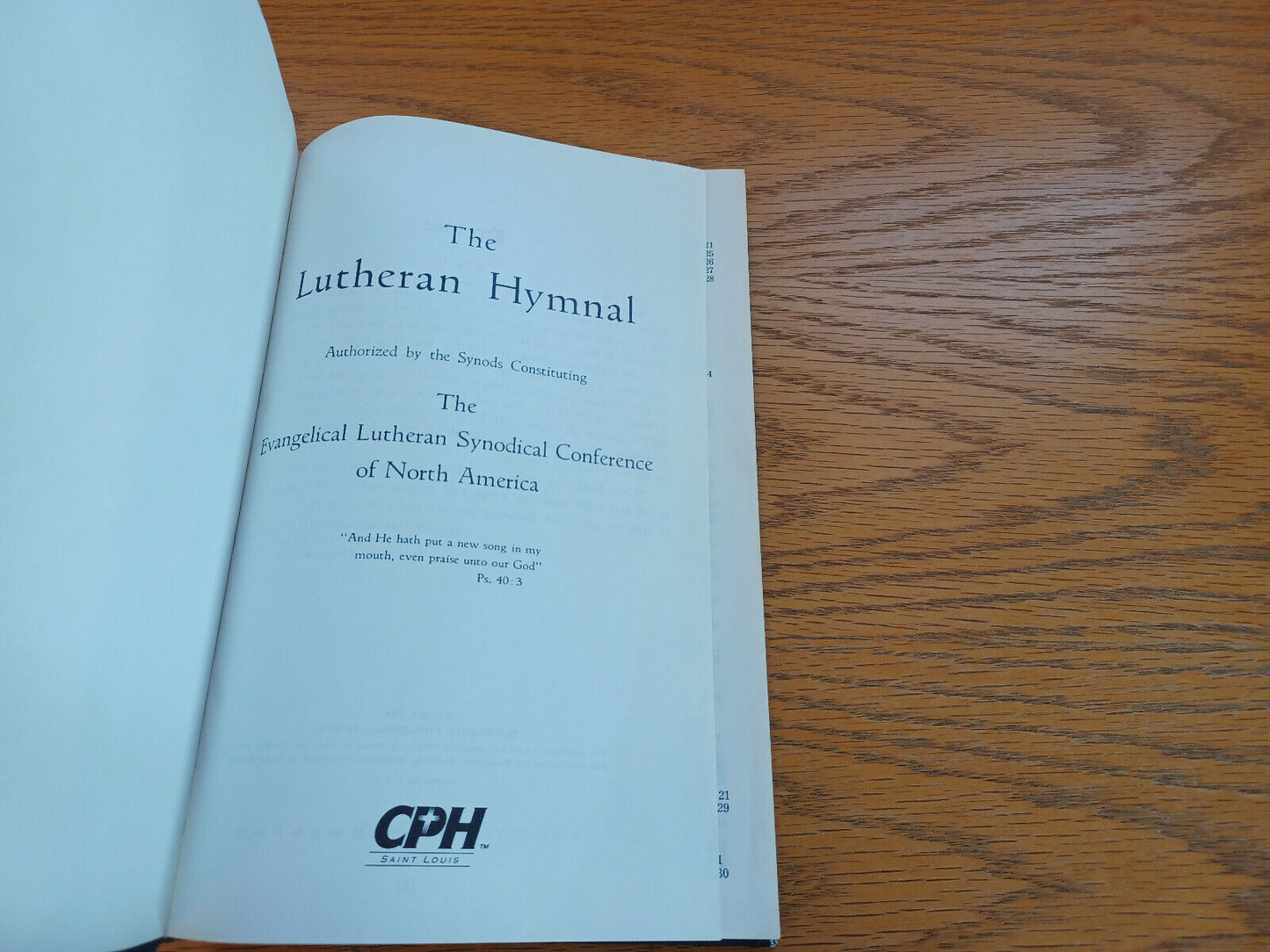 The Lutheran Hymnal Evangelical Lutheran Synodical Conference 1995 K