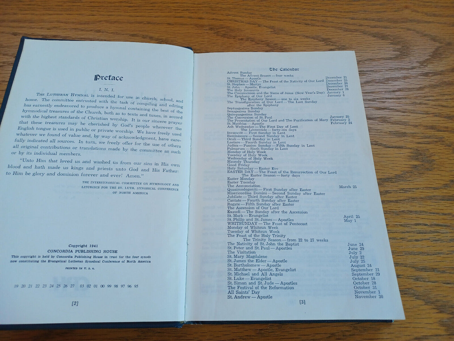 The Lutheran Hymnal Evangelical Lutheran Synodical Conference 1995 K