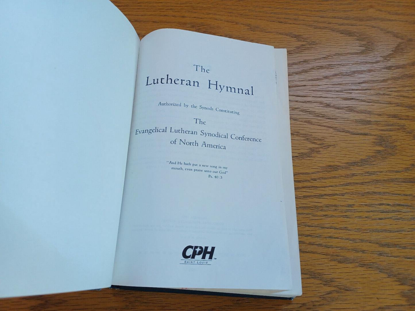 The Lutheran Hymnal Evangelical Lutheran Synodical Conference 1995 B