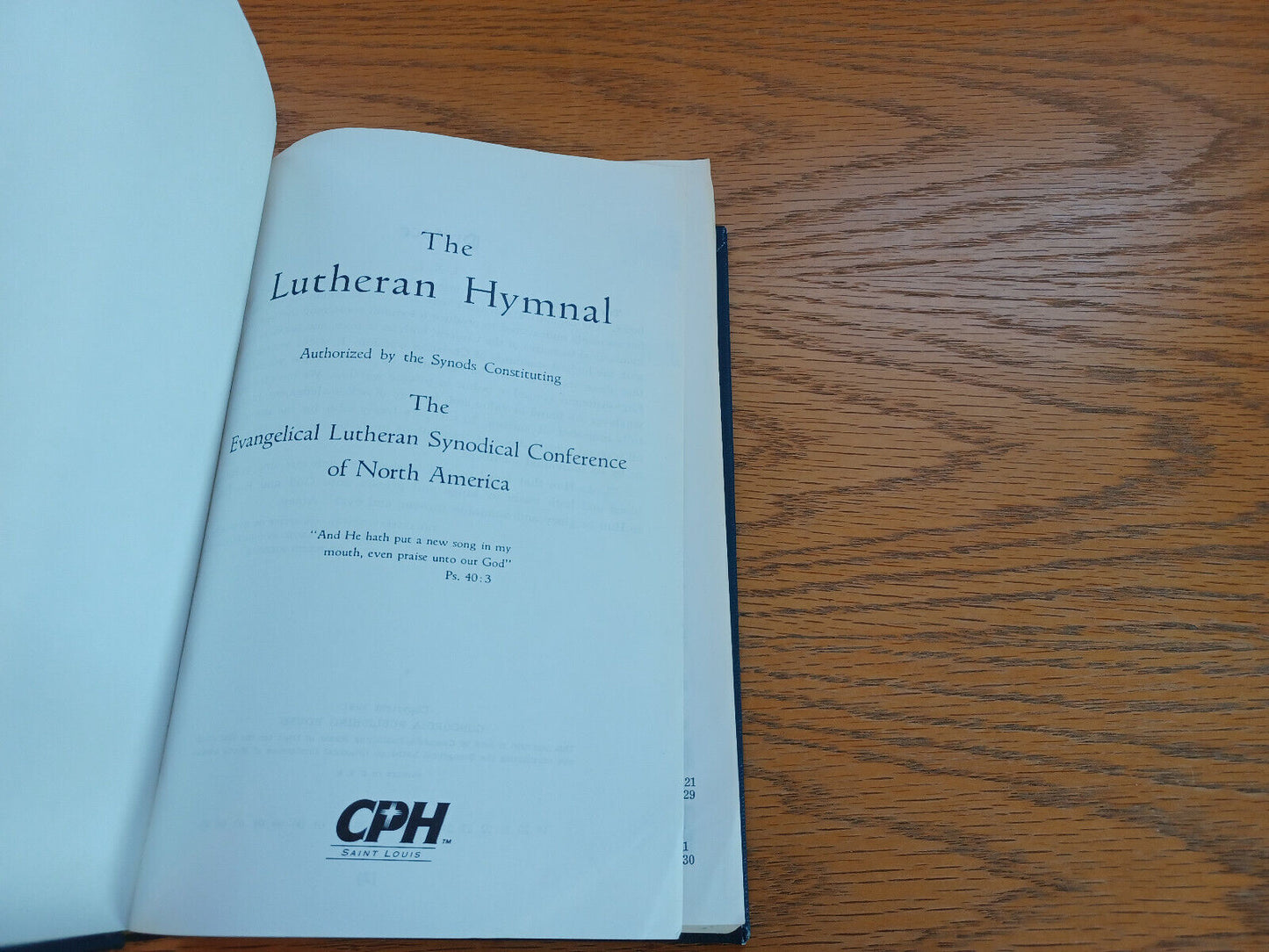 The Lutheran Hymnal Evangelical Lutheran Synodical Conference 1995 F