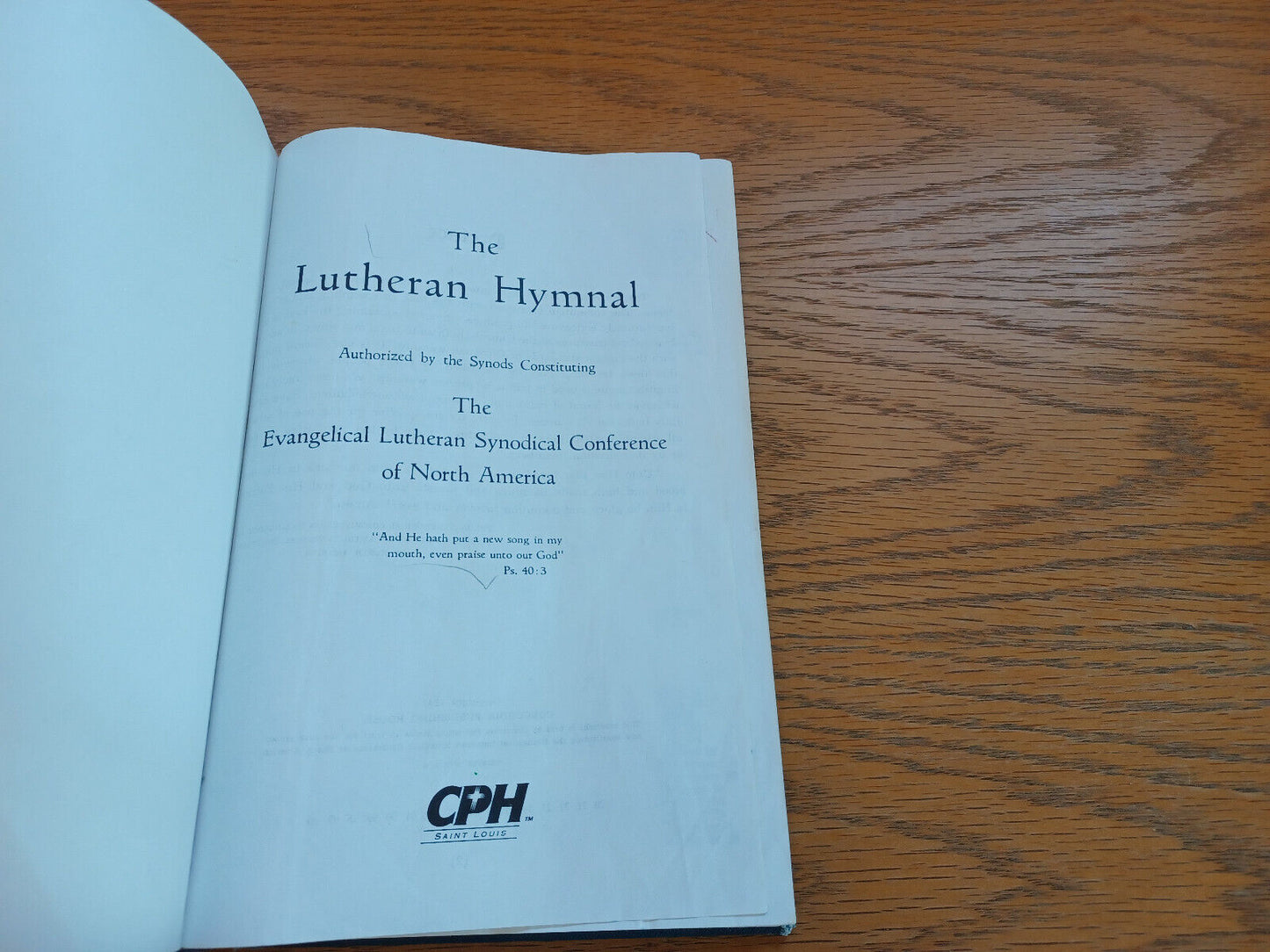 The Lutheran Hymnal Evangelical Lutheran Synodical Conference 1996 B