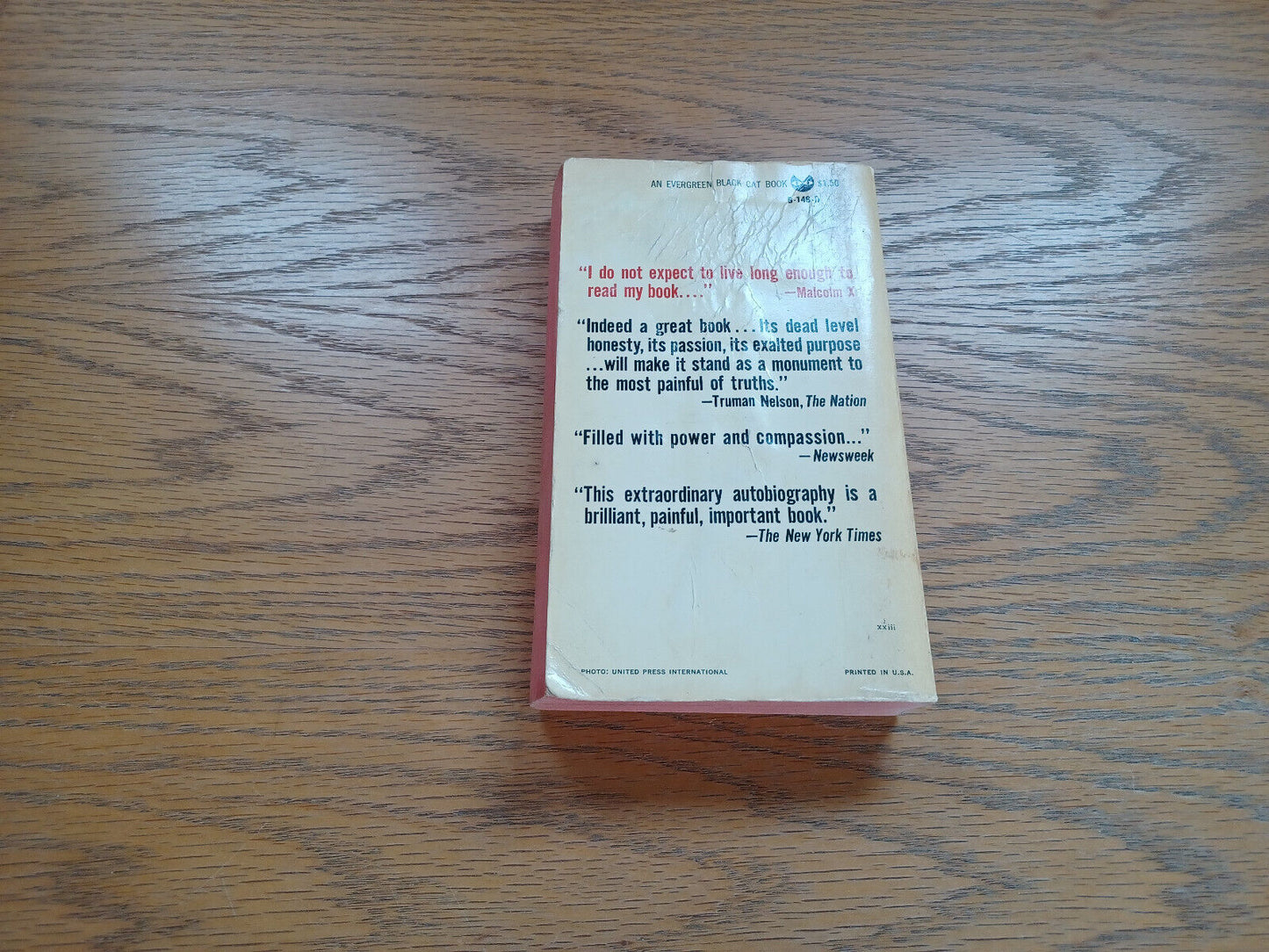 The Autobiography Of Malclom X 1966 Paperback