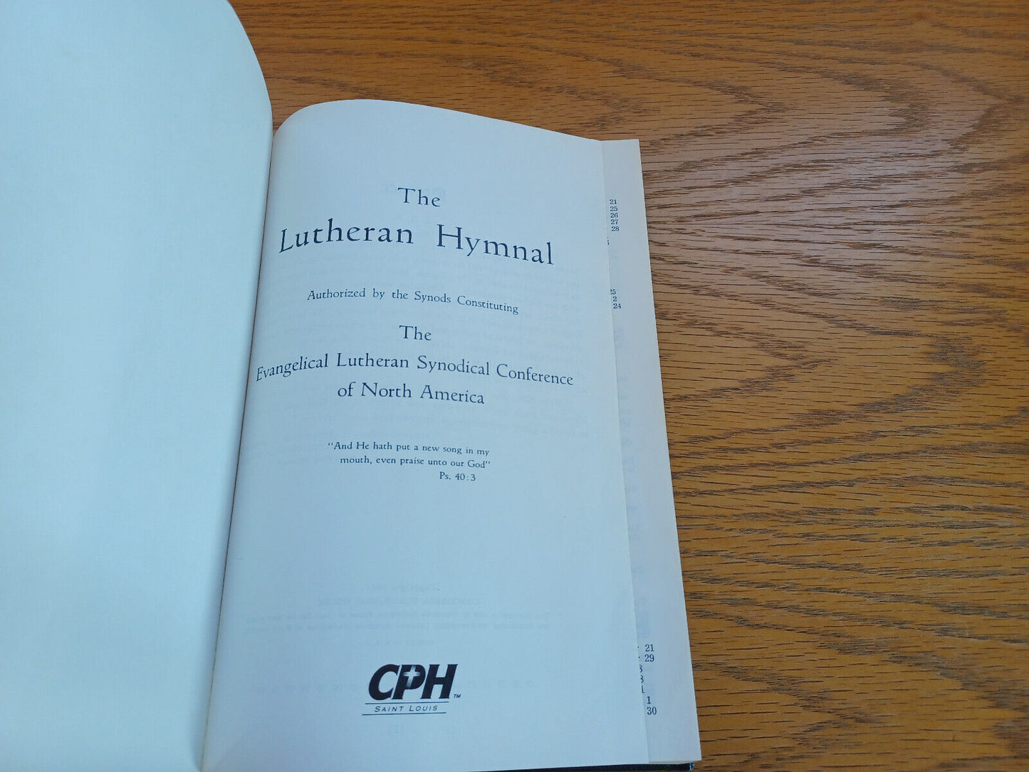 The Lutheran Hymnal Evangelical Lutheran Synodical Conference 1995 D