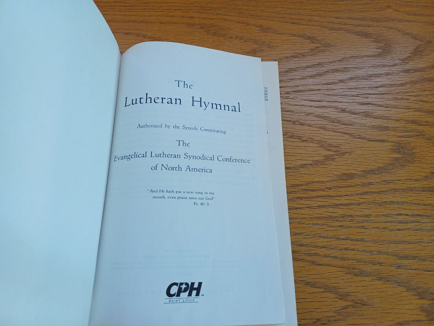 The Lutheran Hymnal Evangelical Lutheran Synodical Conference 1995 M