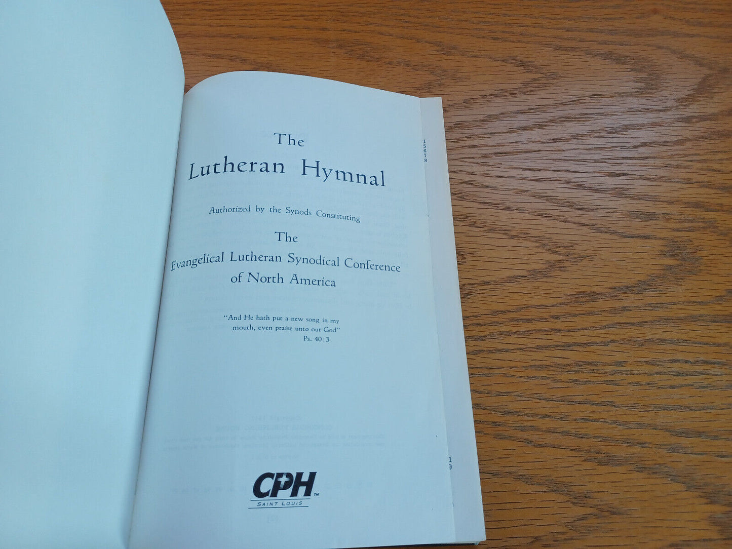 The Lutheran Hymnal Evangelical Lutheran Synodical Conference 1995 P