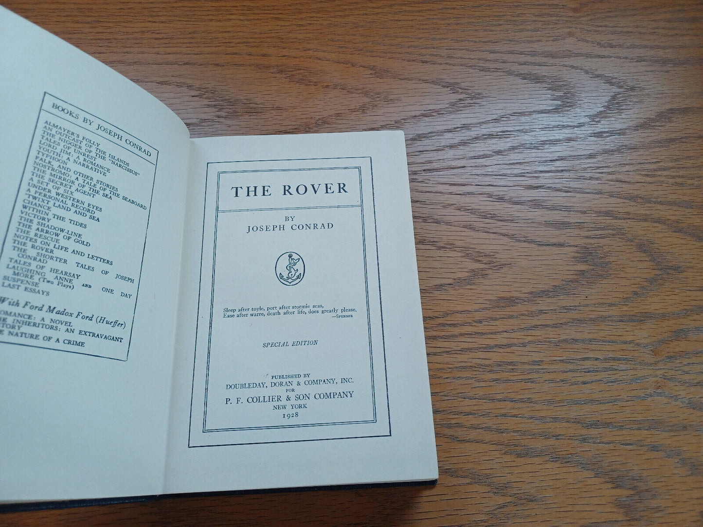 The Rover By Joseph Conrad 1928