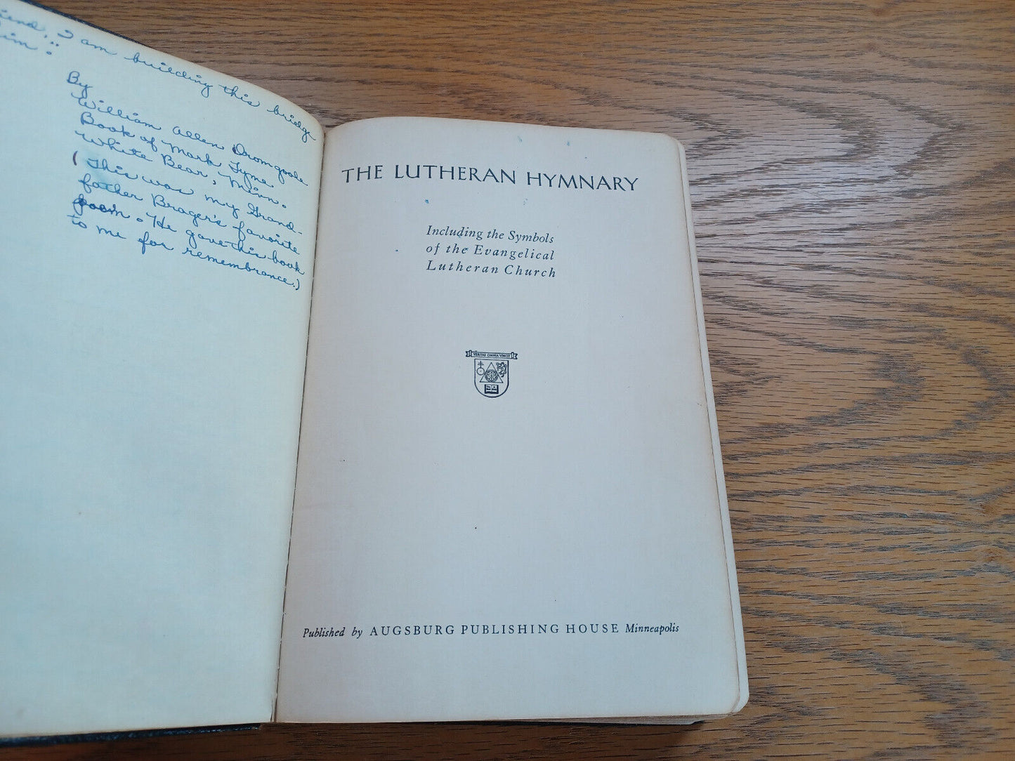 The Lutheran Hymnary 1935 Evangelical Lutheran Church Leather