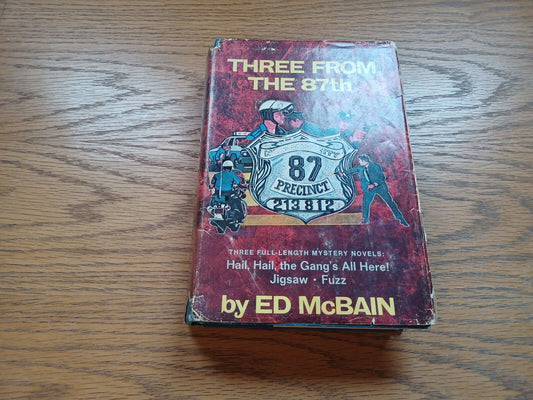 Three From The 87Th By Ed Mcbain 1971 Dust Jacket