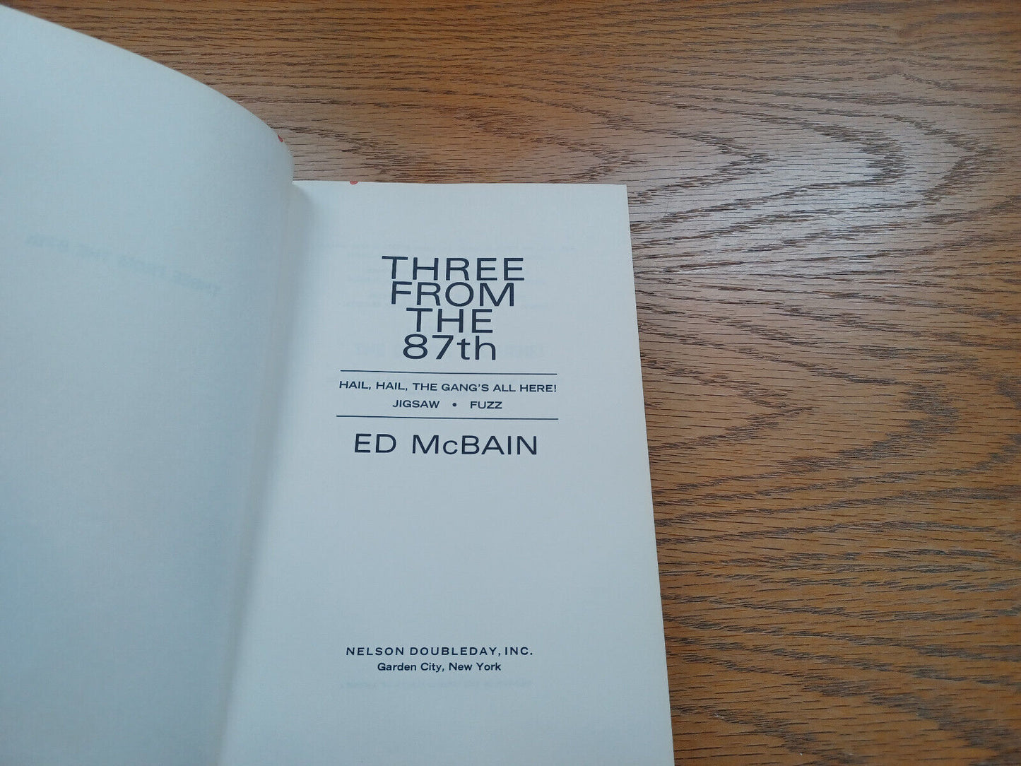 Three From The 87Th By Ed Mcbain 1971 Dust Jacket