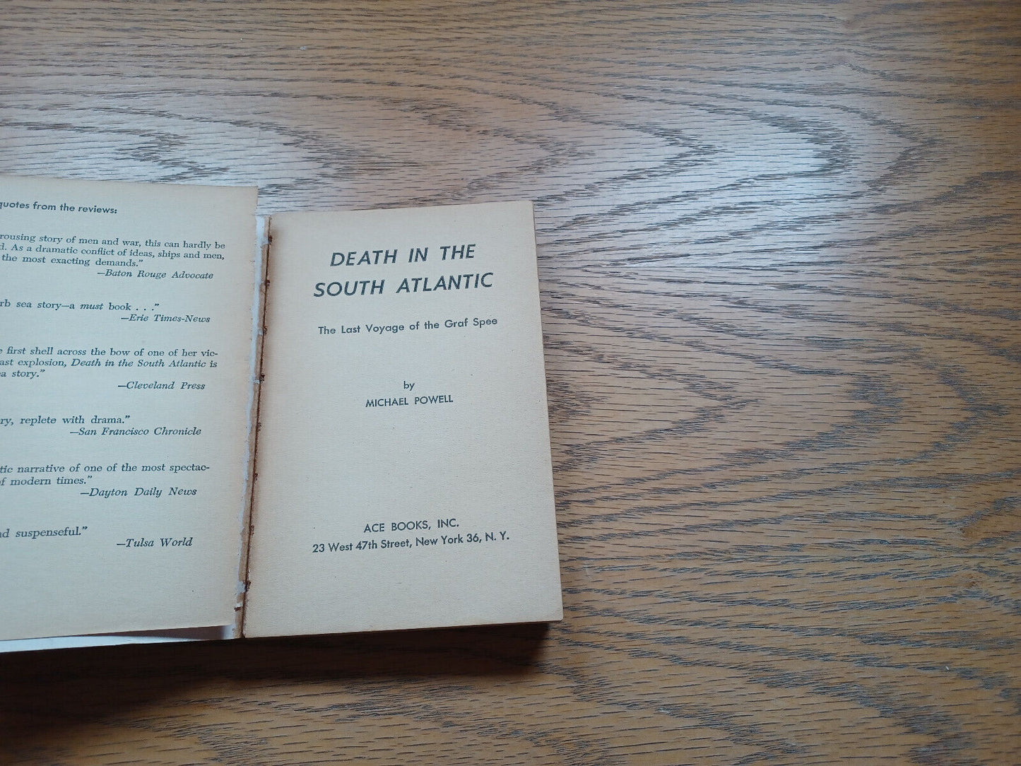Death In The South Atlantic The Last Voyage Of The Graf Spee Michael Powell 1957