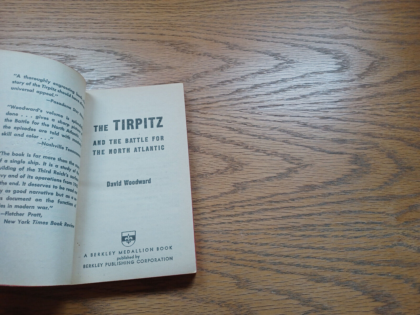 The Tirpitz And The Battle For The North Atlantic By David Woodward 1966