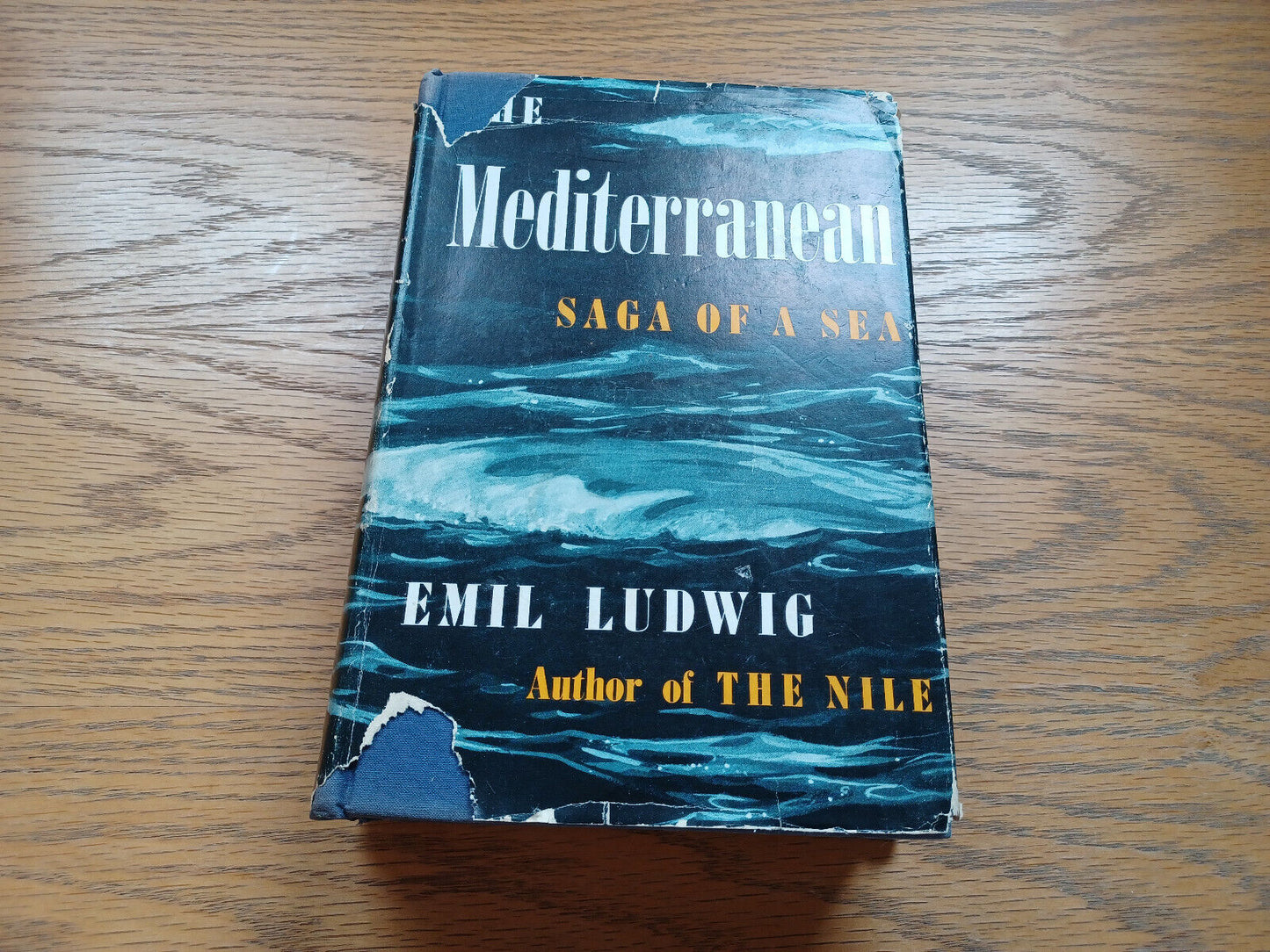 The Mediterranean Saga Of The Sea By Emil Ludwig 1942 Dust Jacket