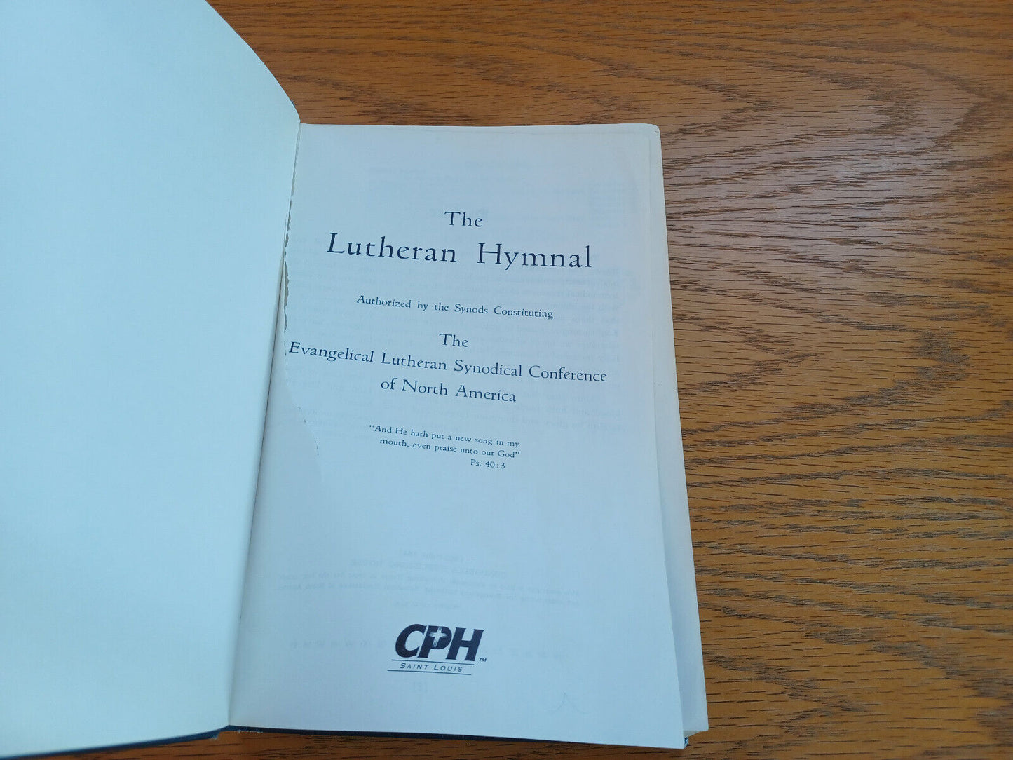 The Lutheran Hymnal Evangelical Lutheran Synodical Conference 1995 A