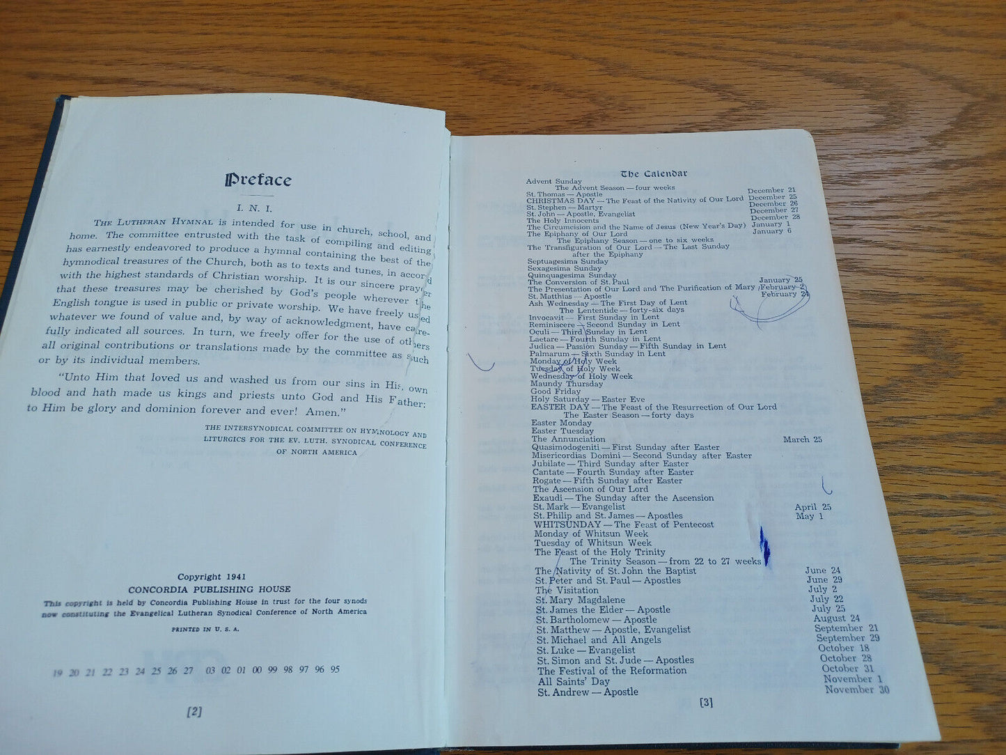 The Lutheran Hymnal Evangelical Lutheran Synodical Conference 1995 A