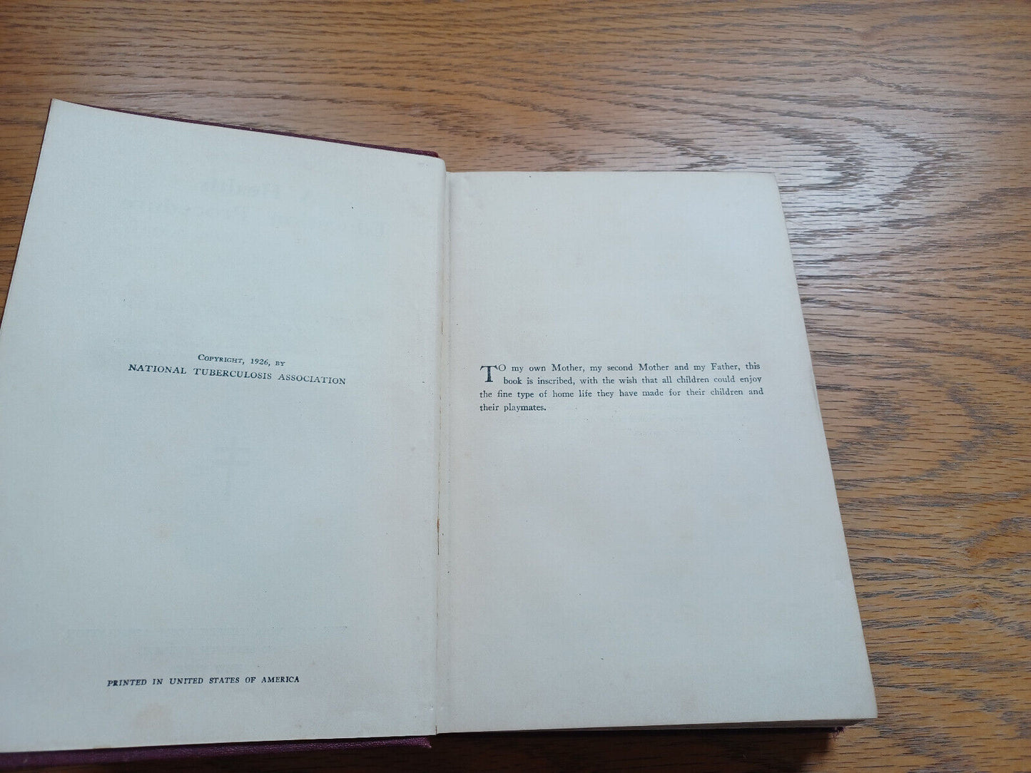 A Health Education Procedure For The Grades And Grade Teachers 1926