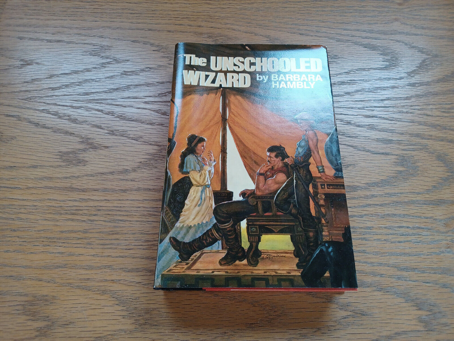 The Unschooled Wizard Barbara Hambly Bce 1987 Dust Jacket