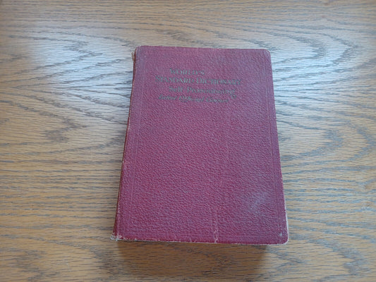 World'S Standard Dictionary Self Pronouncing 1922 C M Stevans