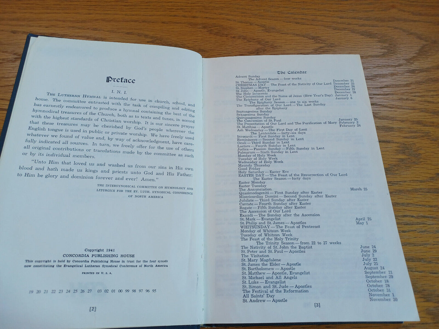 The Lutheran Hymnal Evangelical Lutheran Synodical Conference 1995 T