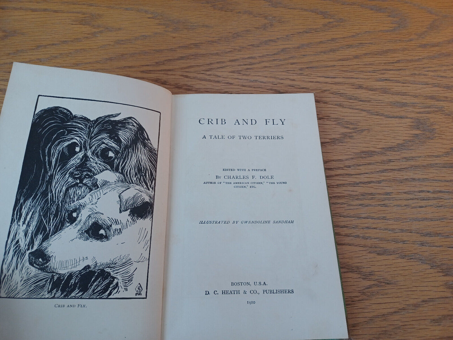 Crib And Fly Charles F Dole 1910 Hardcover D C Heath