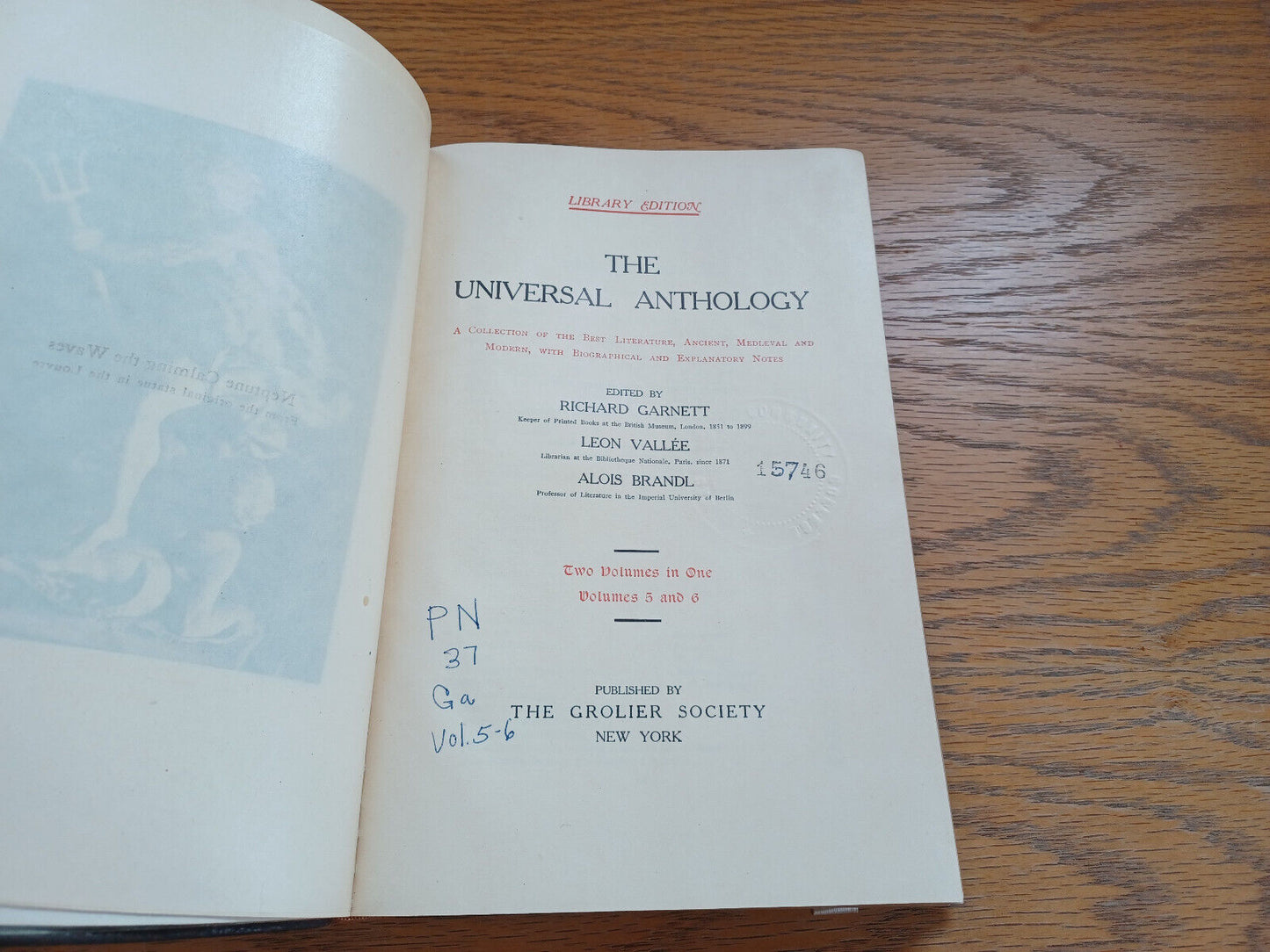 The Universal Anthology Volumes 5 And 6 By Richard Garnett 1899 Library Ed