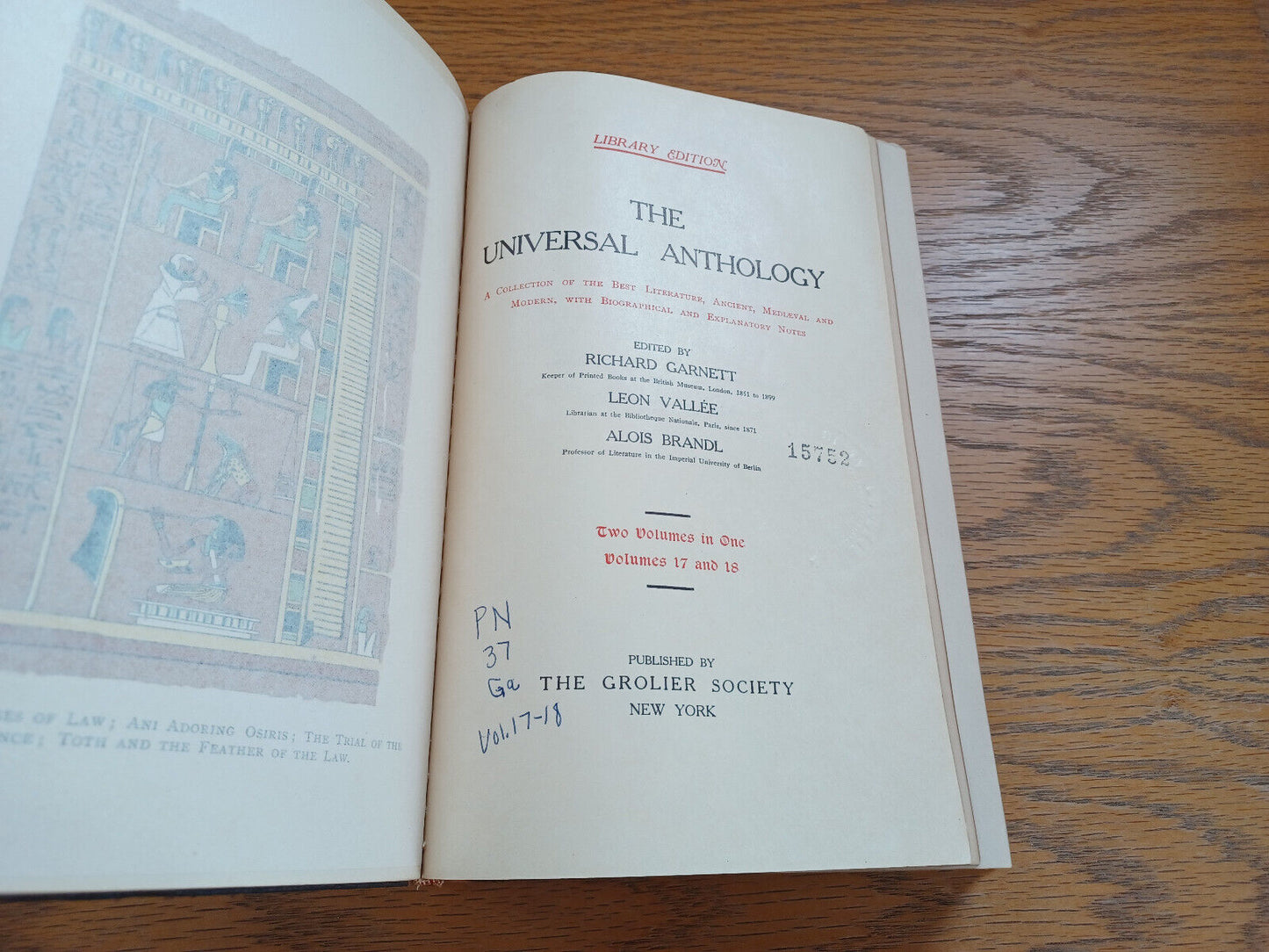 The Universal Anthology Volumes 17 And 18 By Richard Garnett 1899 Library Ed