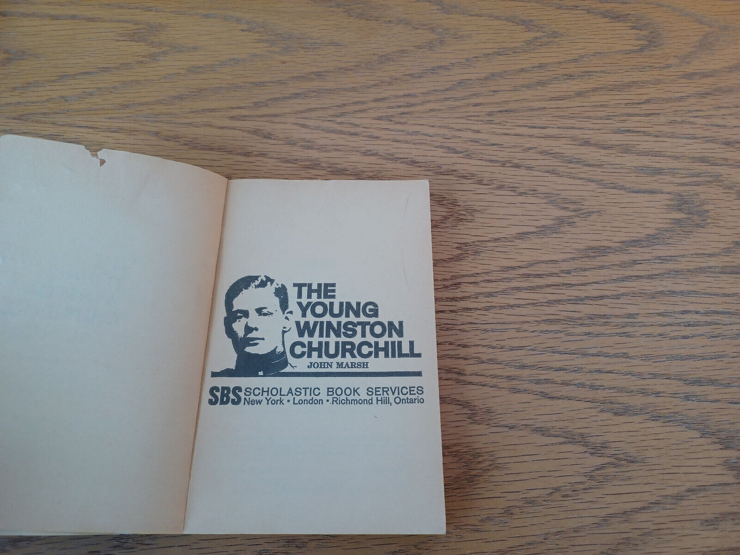 The Young Winston Churchill John Marsh 1967 Paperback Scholastic