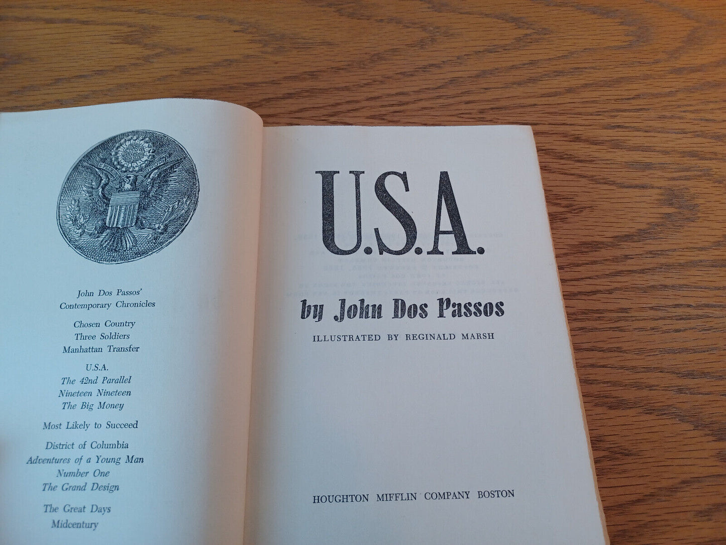 Usa John Dos Passos 1960 Volume II Hardcover Houghton Mifflin Nineteen