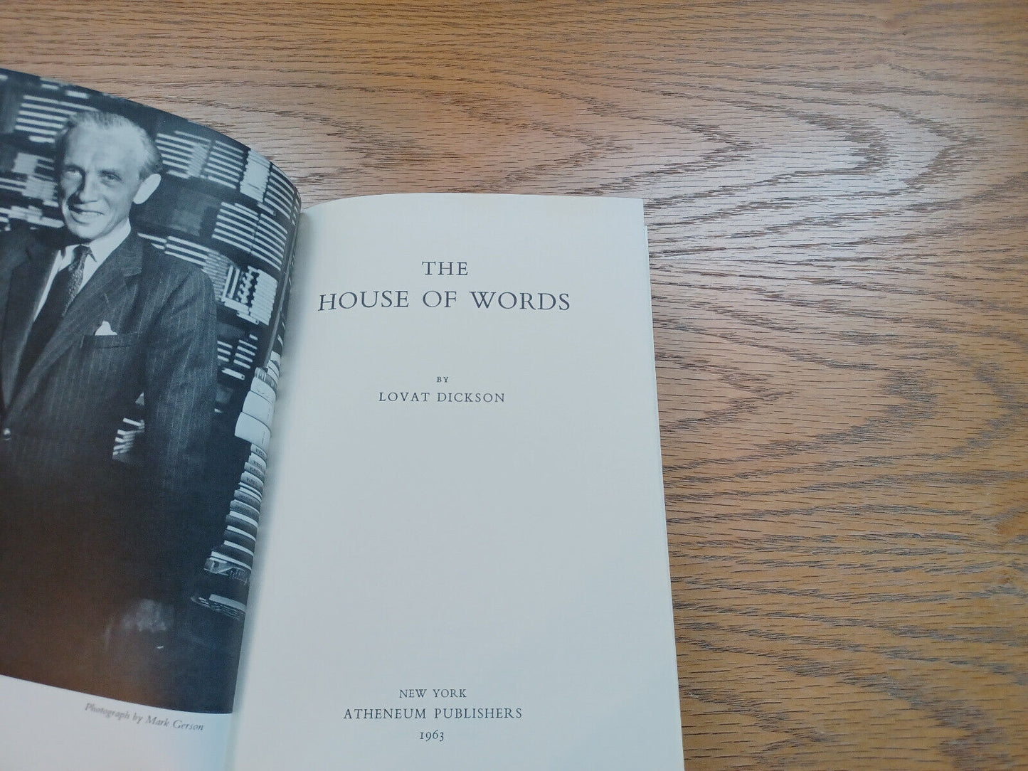 The House Of Words By Lovat Dickson 1963 Dust Jacket