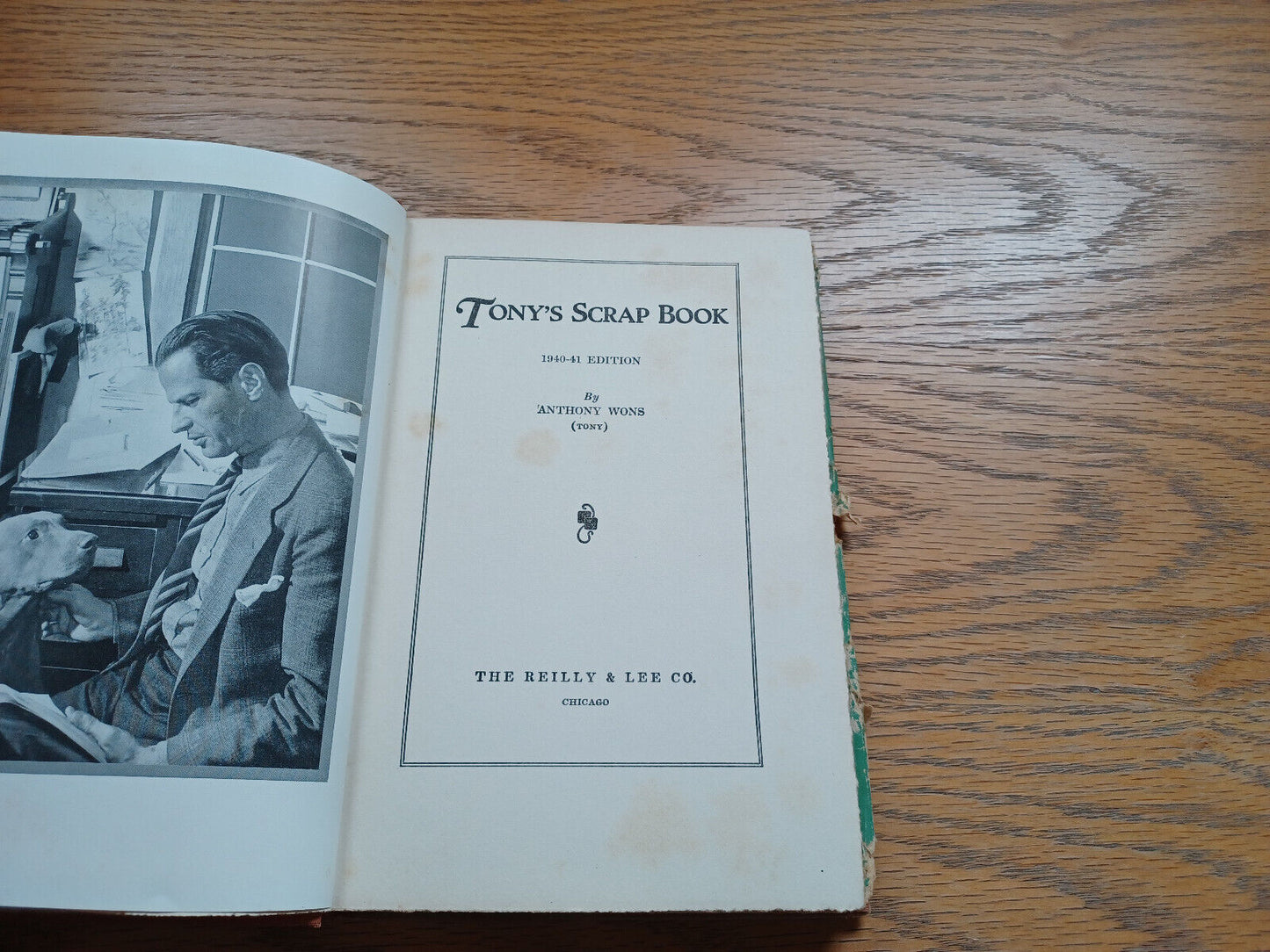 Tony'S Scrap Book By Anthony Wons 1940 Dust Jacket