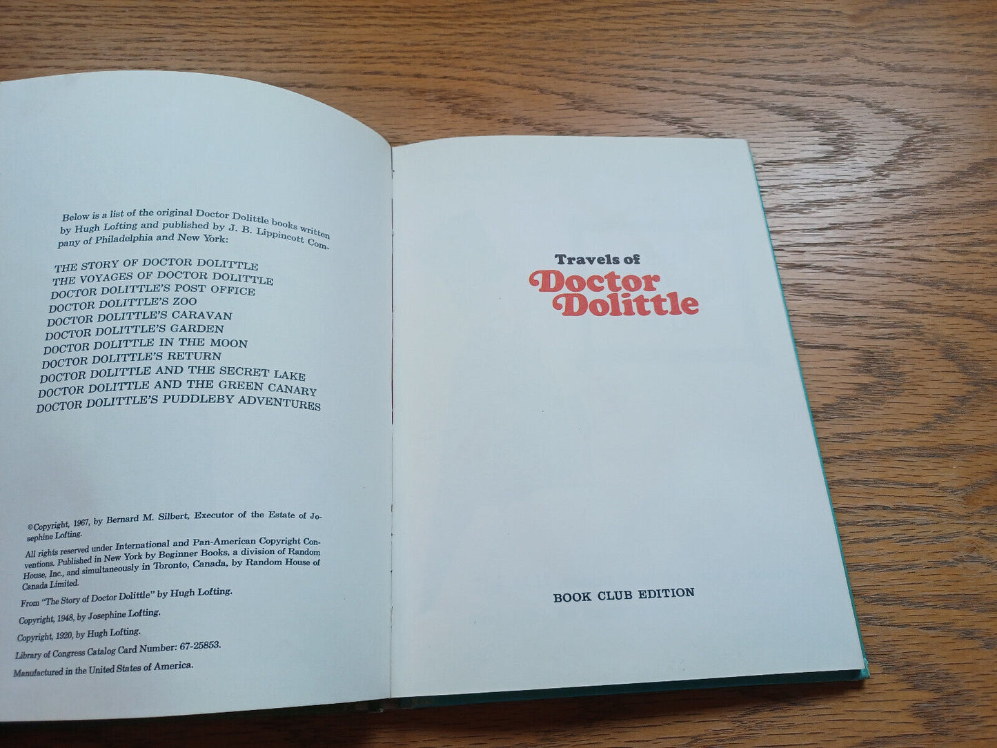 Travels Of Doctor Dolittle By Al Perkins 1967