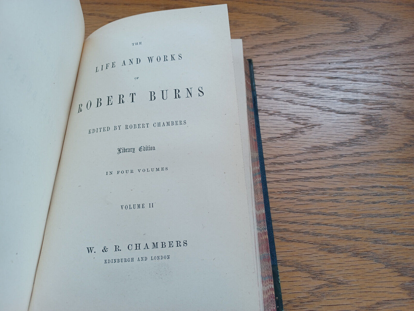 The Life And Works Of Robert Burns Volume I & Ii Library Edition