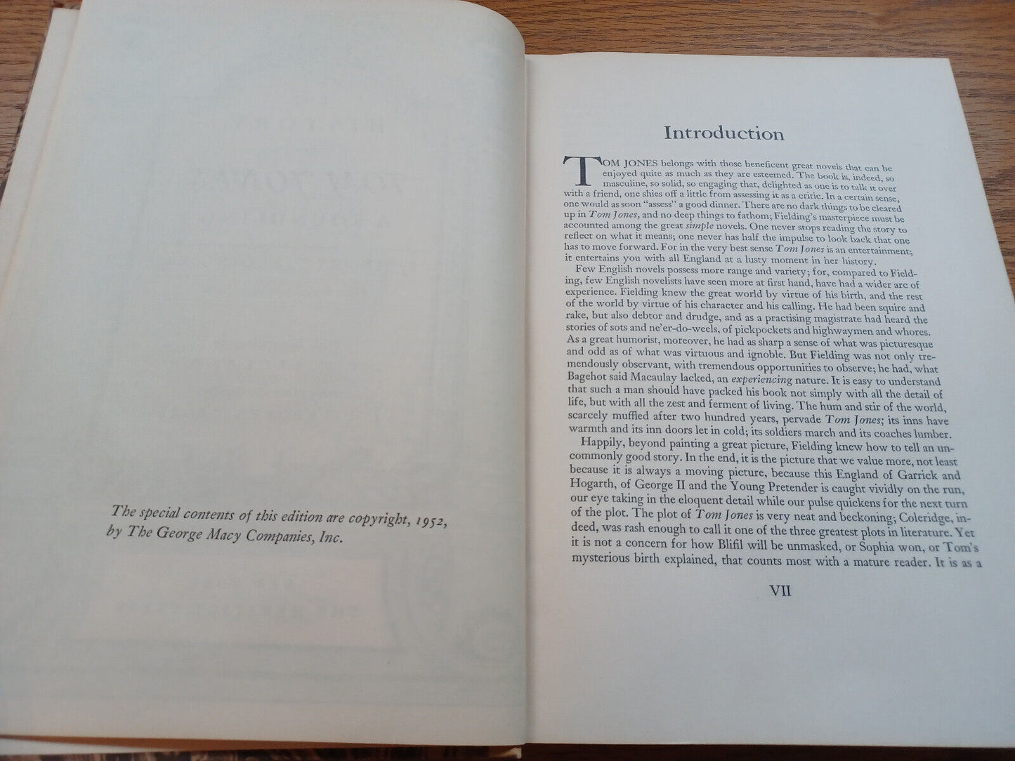 The History Of Tom Jones A Foundling By Henry Fielding 1952