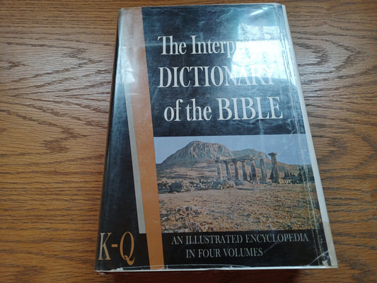 The Interpreters Dictionary Of The Bible K To Q George Buttrick 1962 Dust Jacket