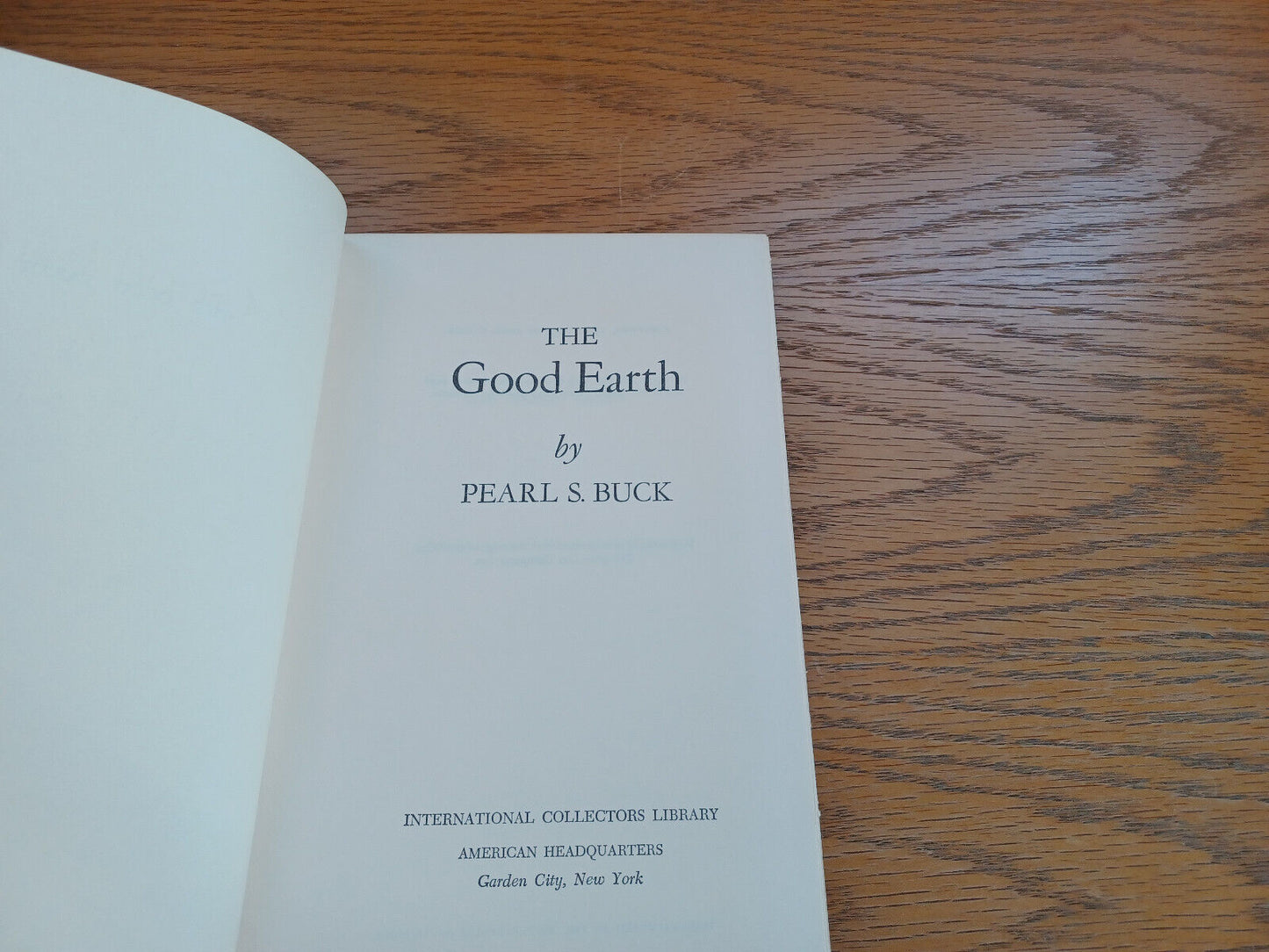 The Good Earth By Pearl Buck 1949