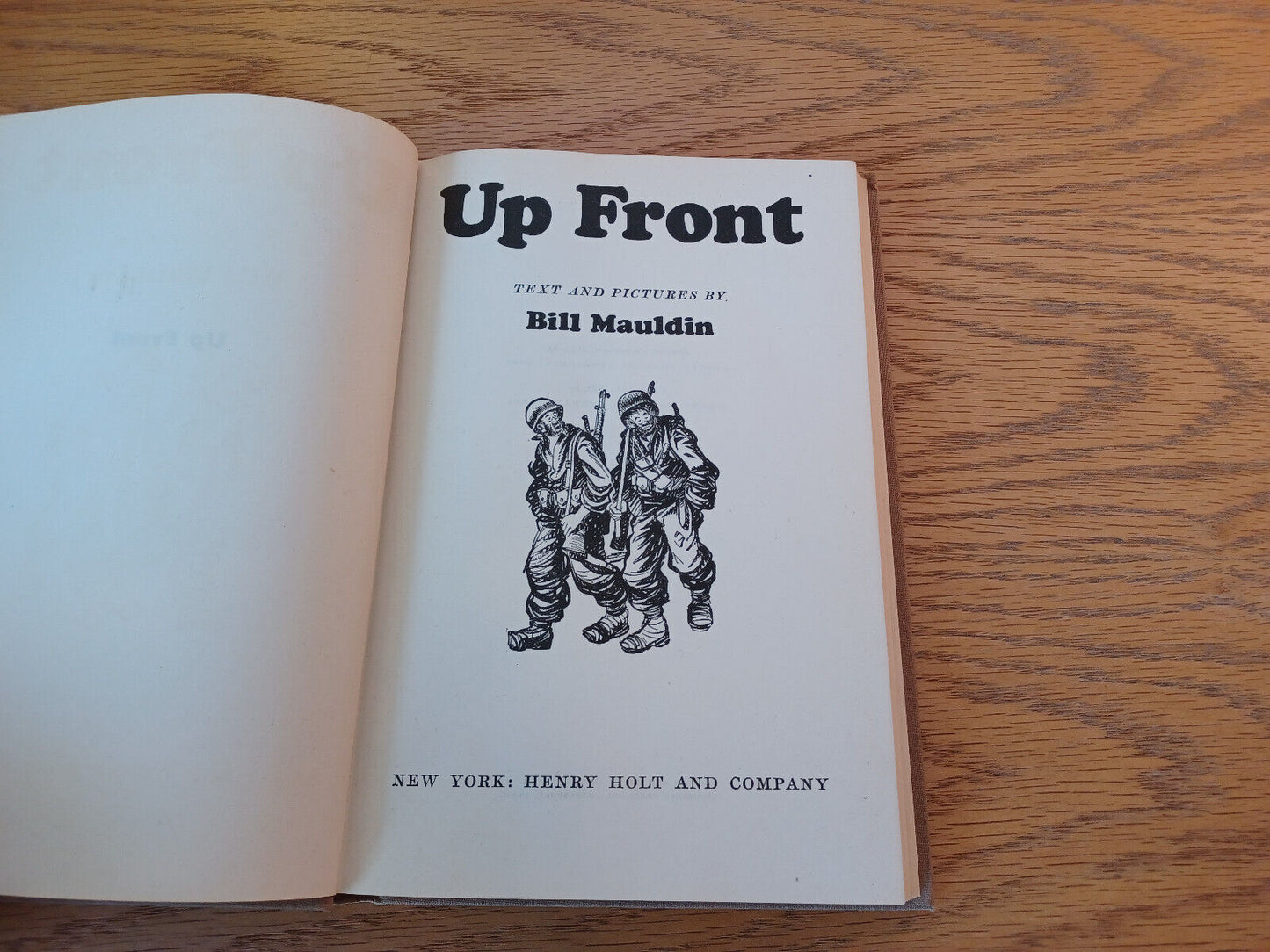 Up Front Bill Mauldin 1945 Hardcover Henry Holt