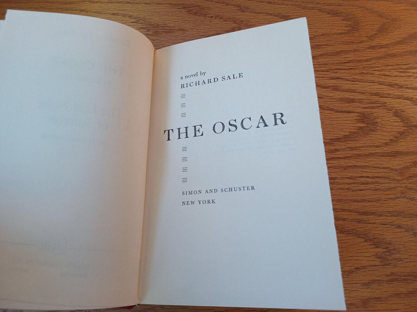 The Oscar Richard Sale 1963 Last Night of Summer Doubleday Hardcover