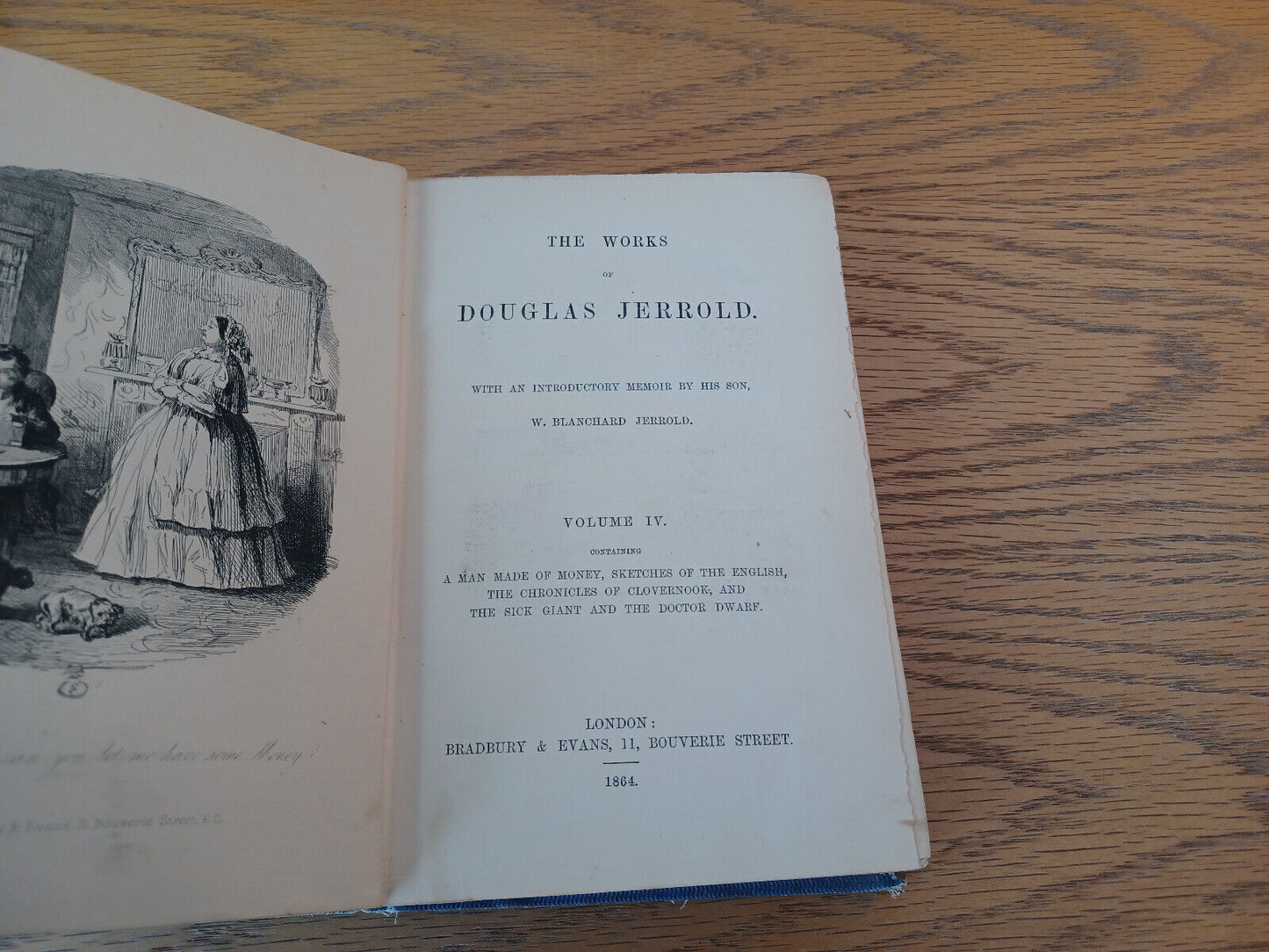 The Works Of Douglas Jerrold Volume IV 1864 Hardcover Bradbury & Evans