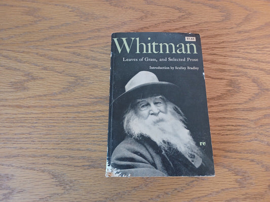 Walt Whitman Leaves Of Grass And Selected Prose 1966 Holt, Rinehart And Winston