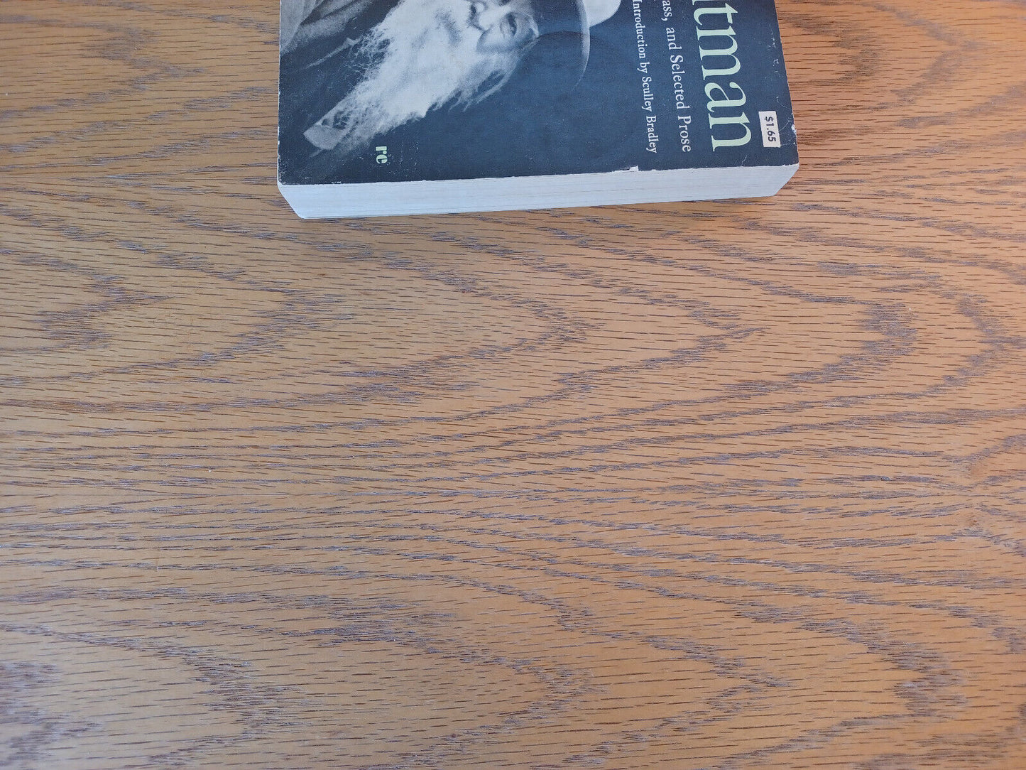 Walt Whitman Leaves Of Grass And Selected Prose 1966 Holt, Rinehart And Winston