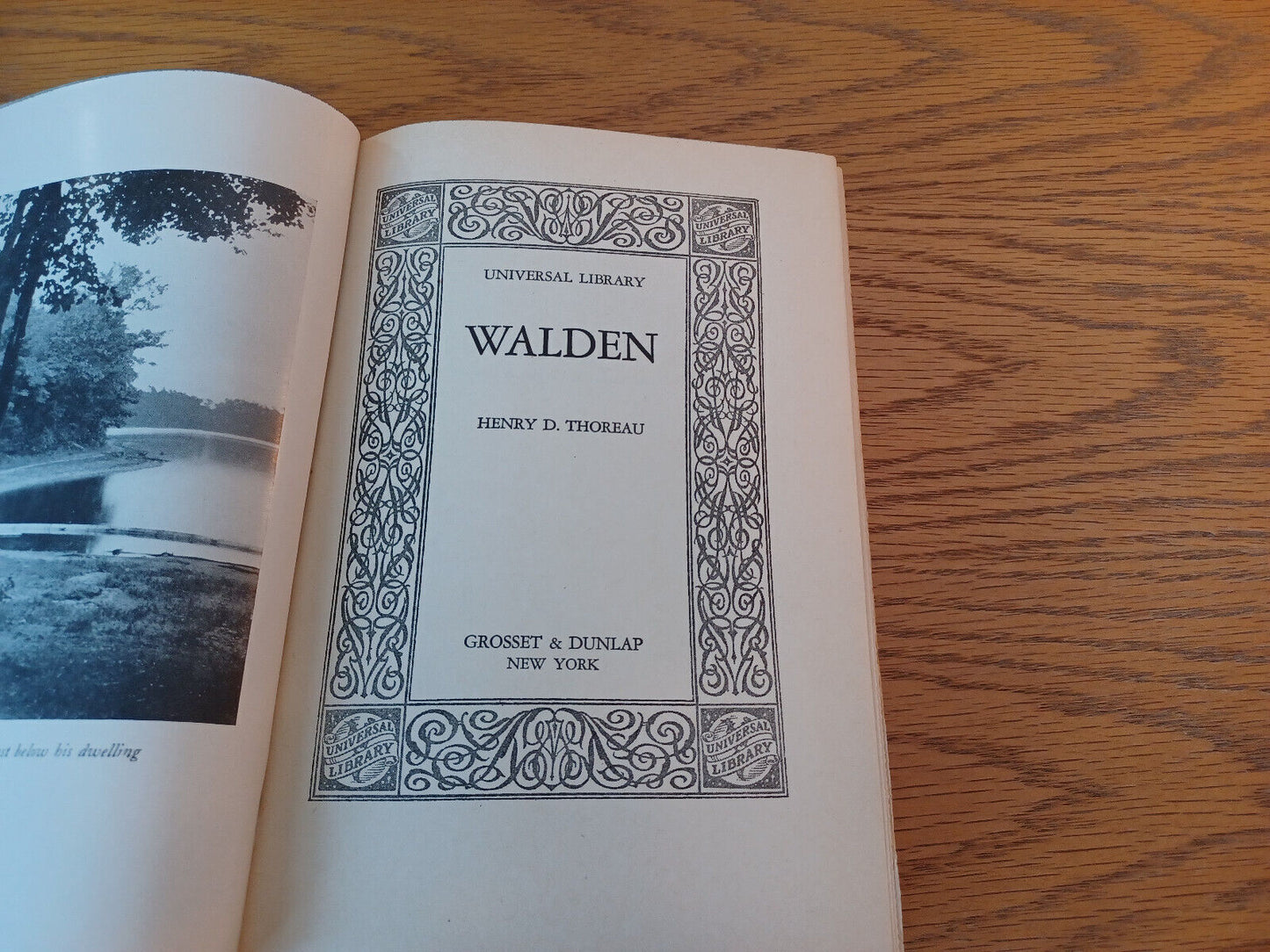 Walden Henry D Thoreau 1910 Universal Library Hardcover Grosset & Dunlap