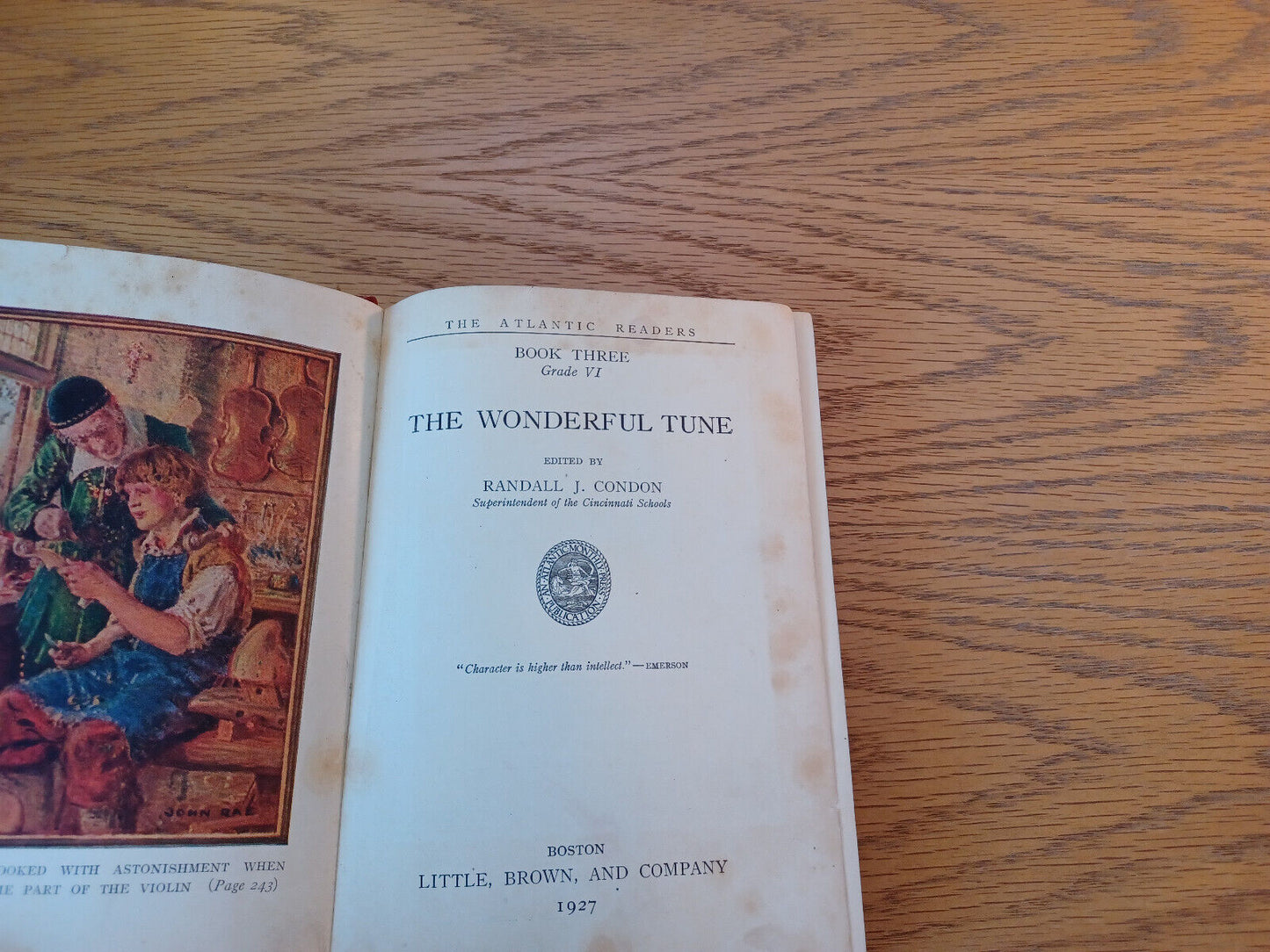 The Wonderful Tune Randall J Condon Book Three Grade VI 1927 Hardcover Little Br