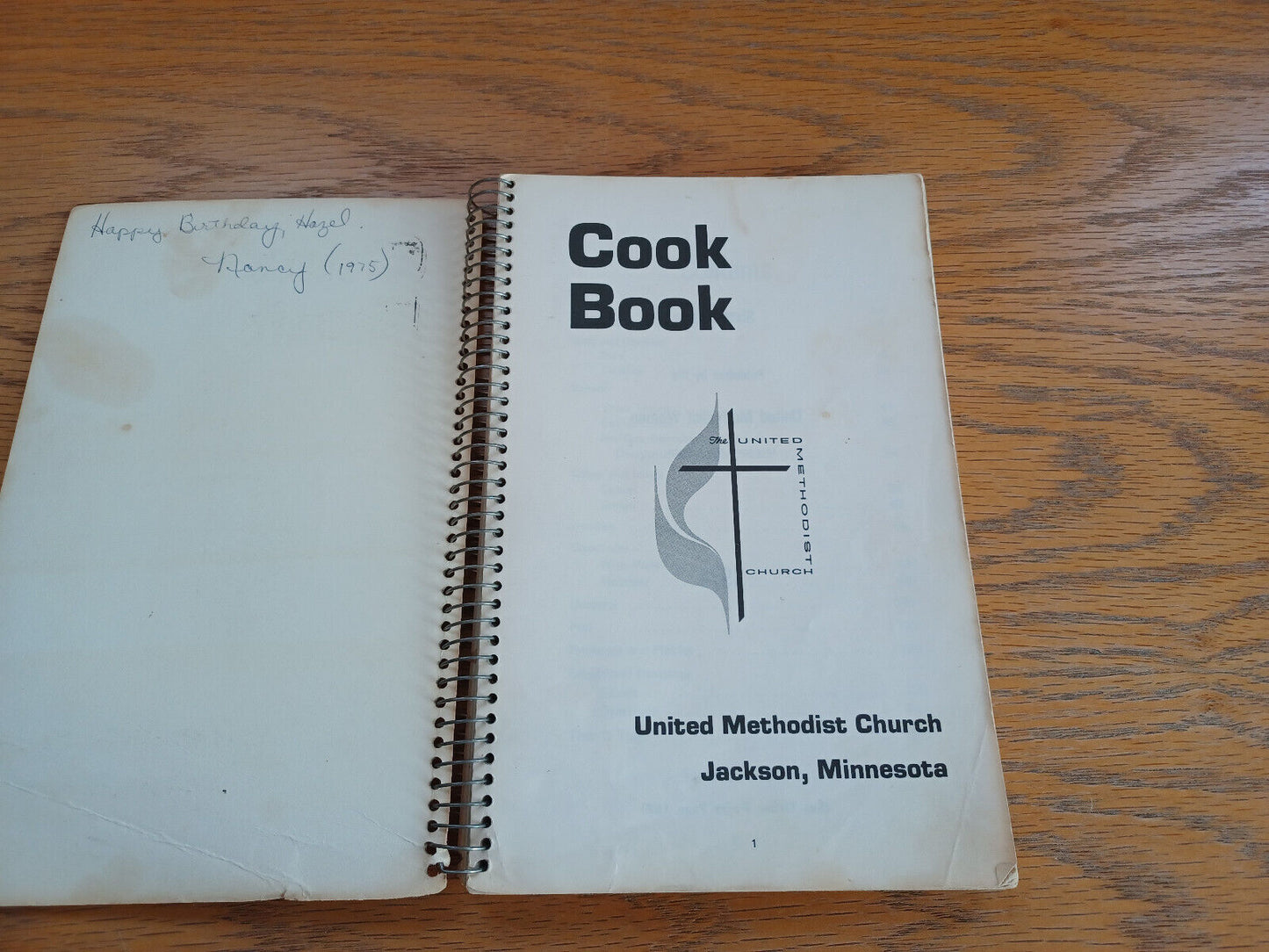 Cook Book United Methodist Church 1974 Jackson Minnesota