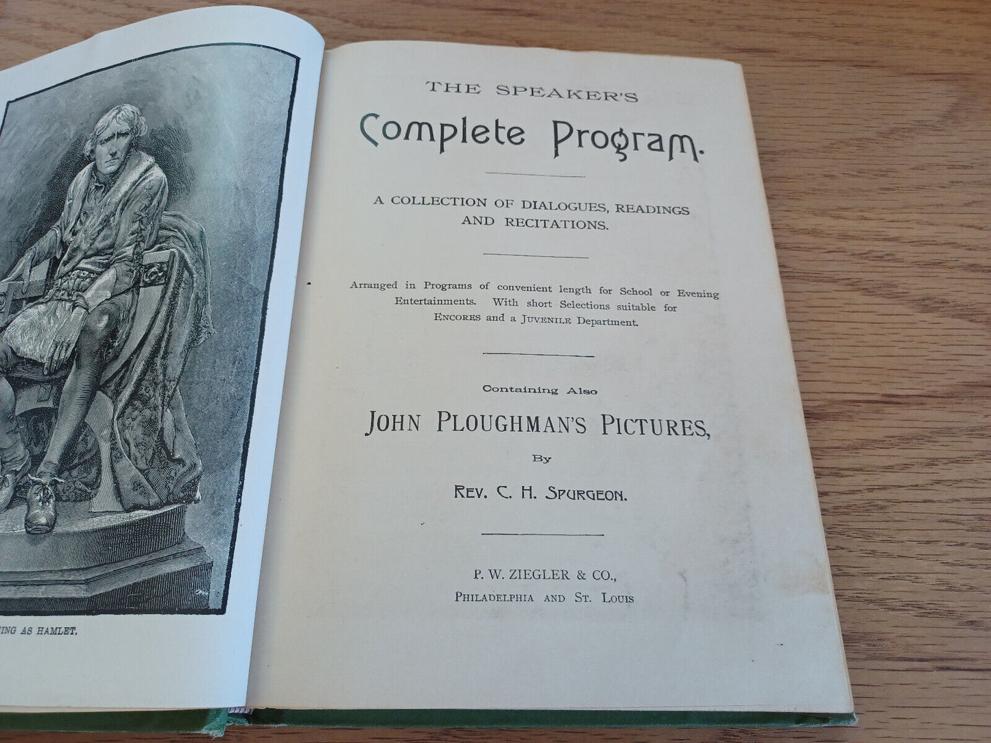 The Speakers Complete Program Collection Of Dialogues Readings C H Spurgeon 1891