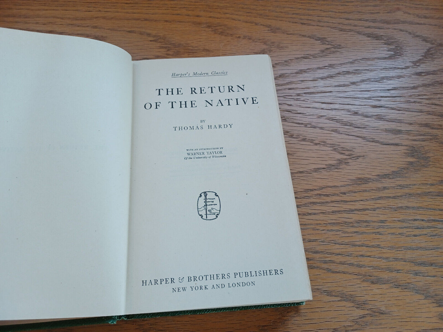 The Return Of The Native By Thomas Hardy 1922