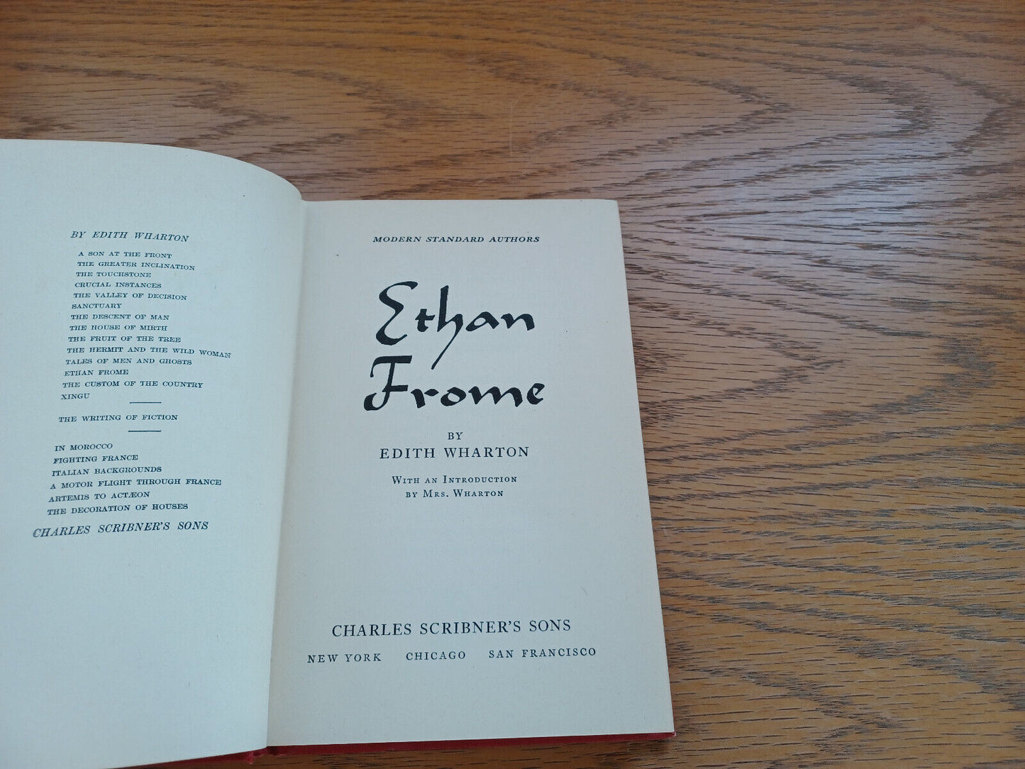 Ethan Frome By Edith Wharton 1939