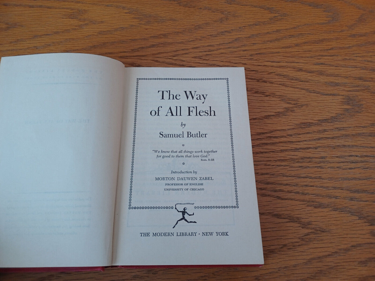 The Way Of All Flesh Samuel Butler 1950 Modern Library Hardcover