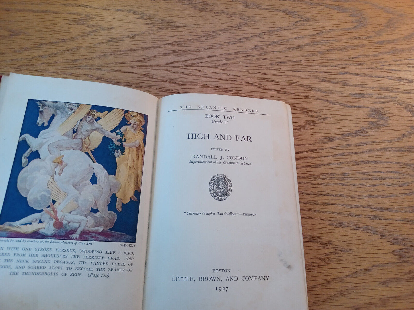 High And Far Randall J Condon Book Two Grade V 1927 Hardcover Little, Brown